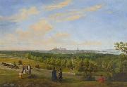 Edvard Petersen A view from Tallinn to Lasnamae painting